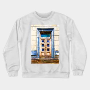 Vintage Doorway Entrance Marker Sketch Crewneck Sweatshirt